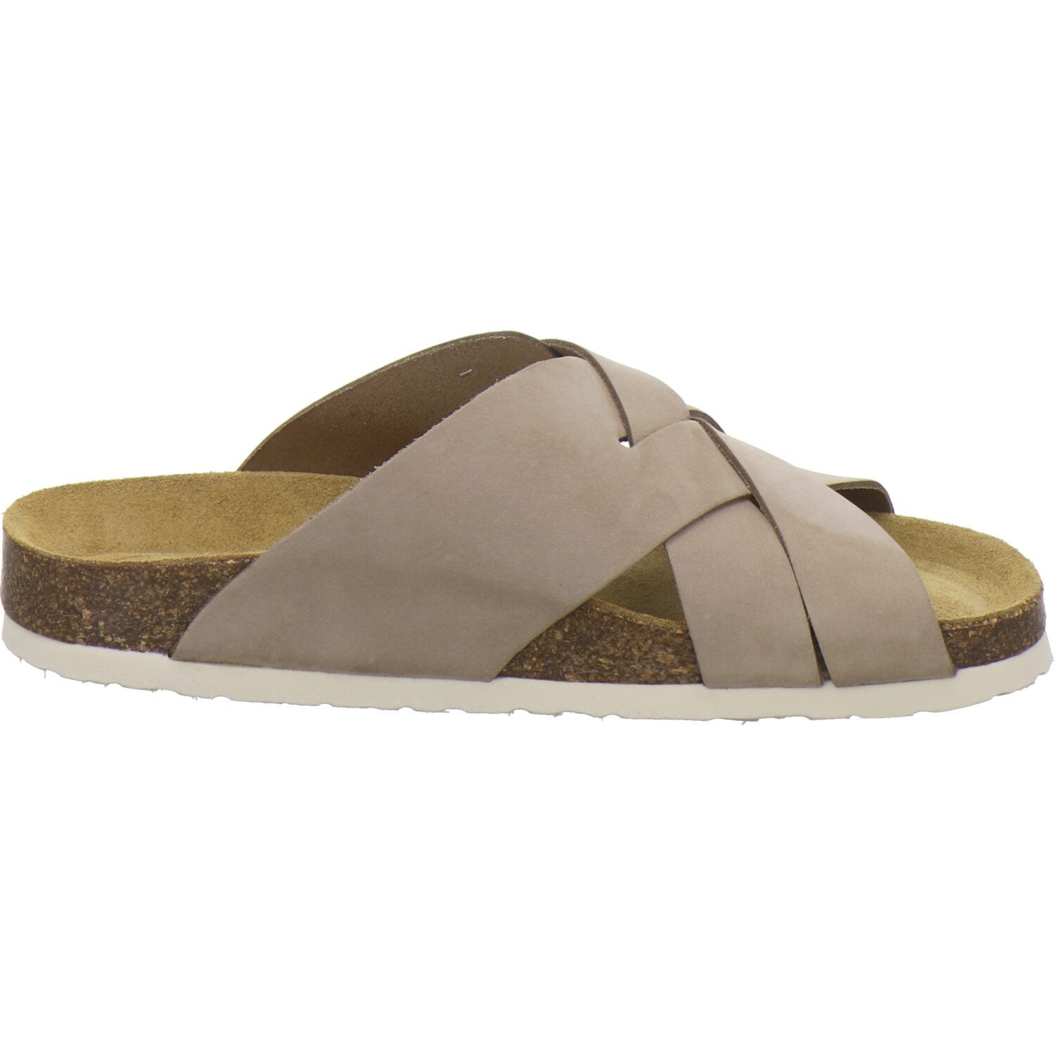 AFS-Schuhe 214112 Kralle Pantolette für Damen mit Fußbett, bequeme Sandalen aus Leder
