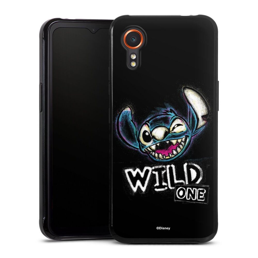 DeinDesign Handyhülle Lilo & Stitch Offizielles Lizenzprodukt Disney Wild One Stitch, Samsung Galaxy Xcover 7 Silikon Hülle Bumper Case Handy Schutzhülle