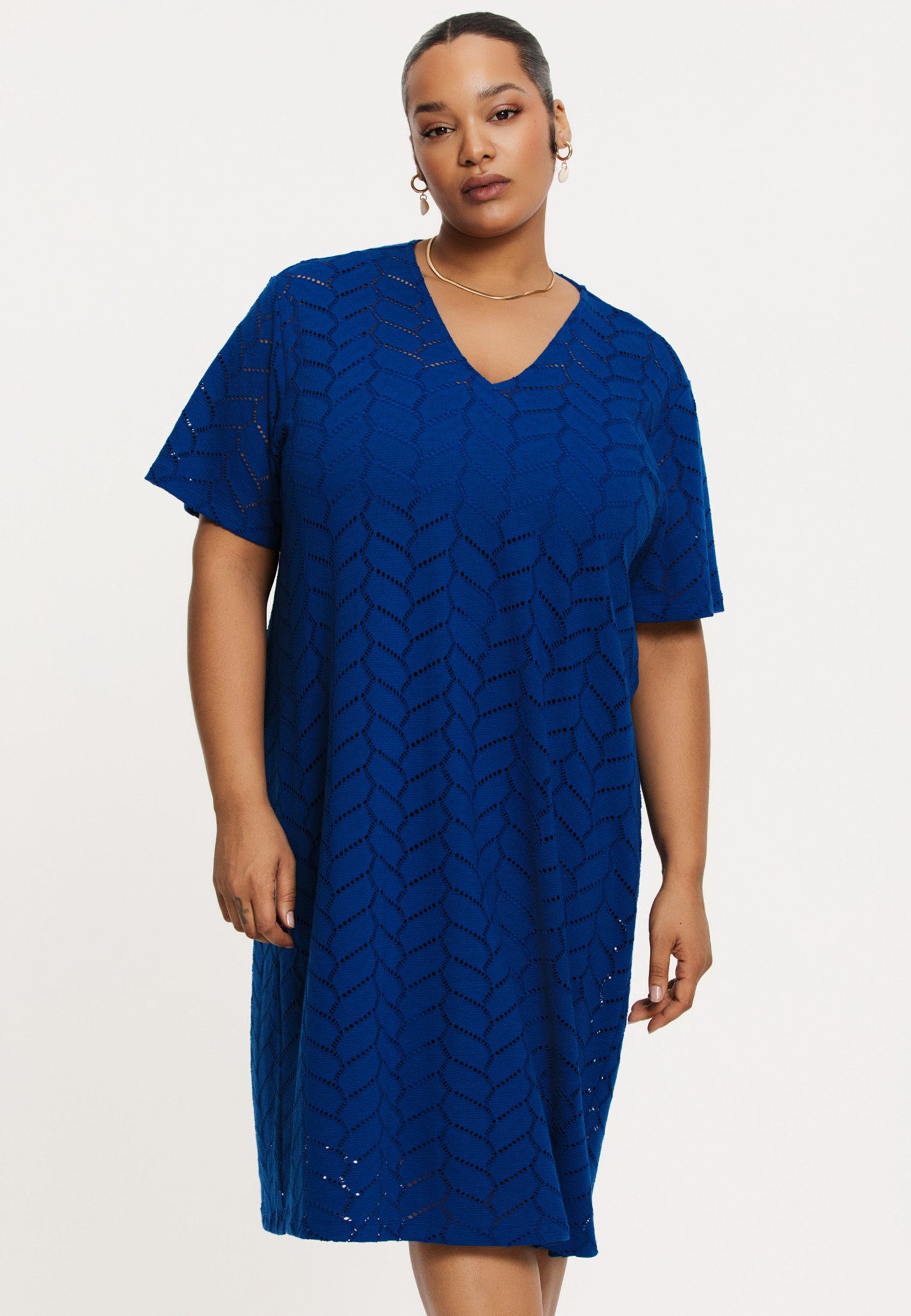 A-Linien-Kleid Damen Kleid mit Druck