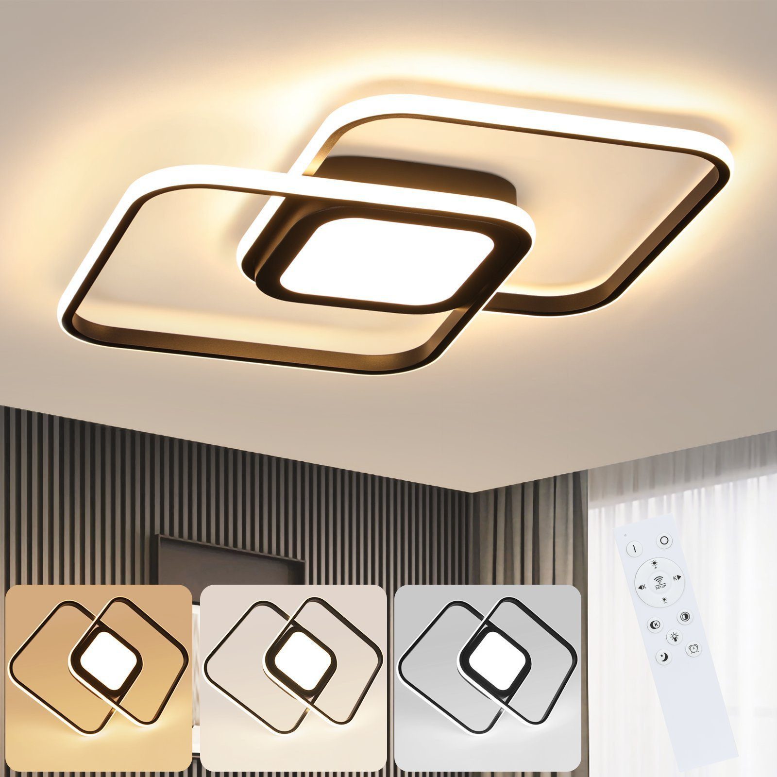 ZMH LED Deckenleuchte Dimmbar Modern - günstig online kaufen