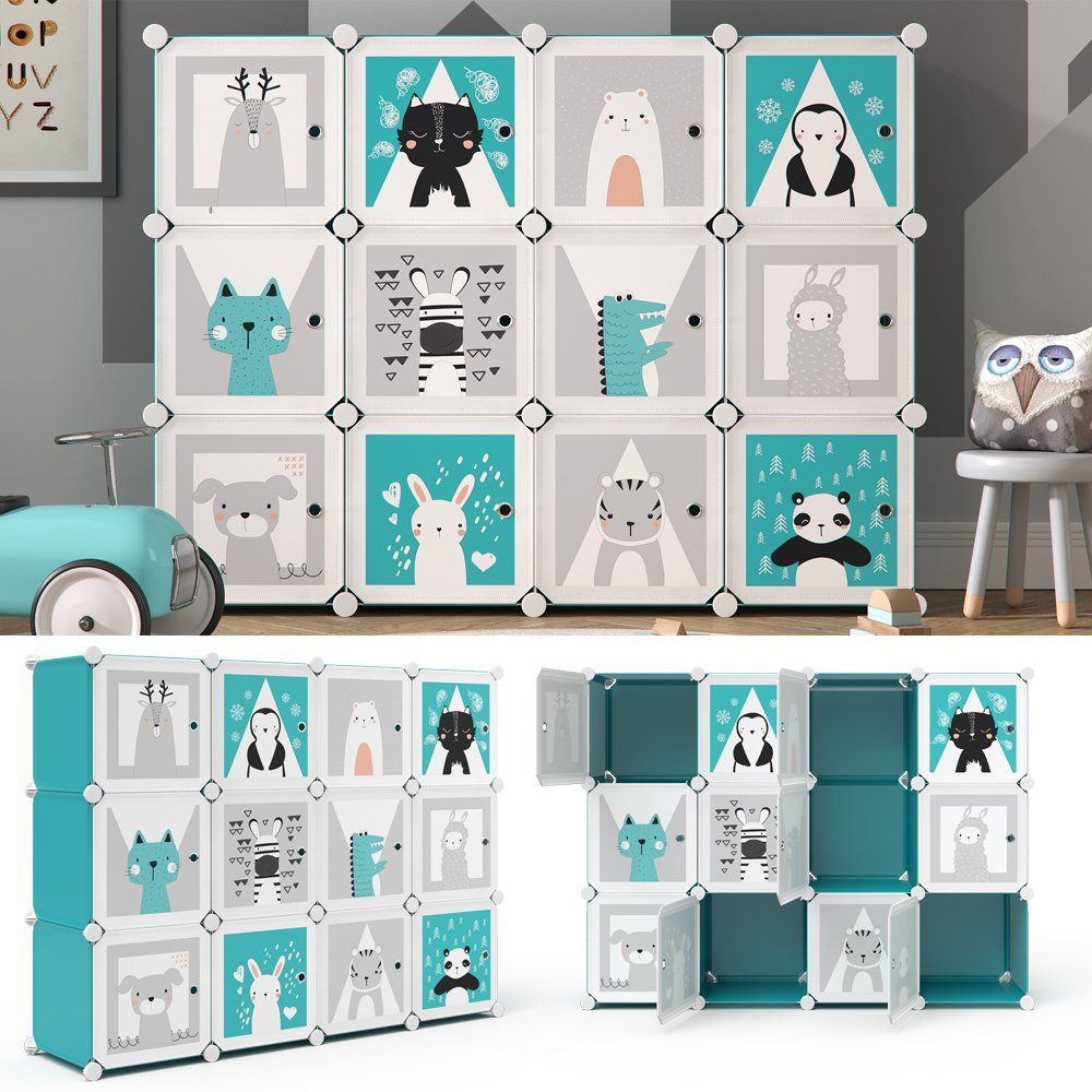 Vicco Bücherregal Andy, Blau, 145 x günstig online kaufen