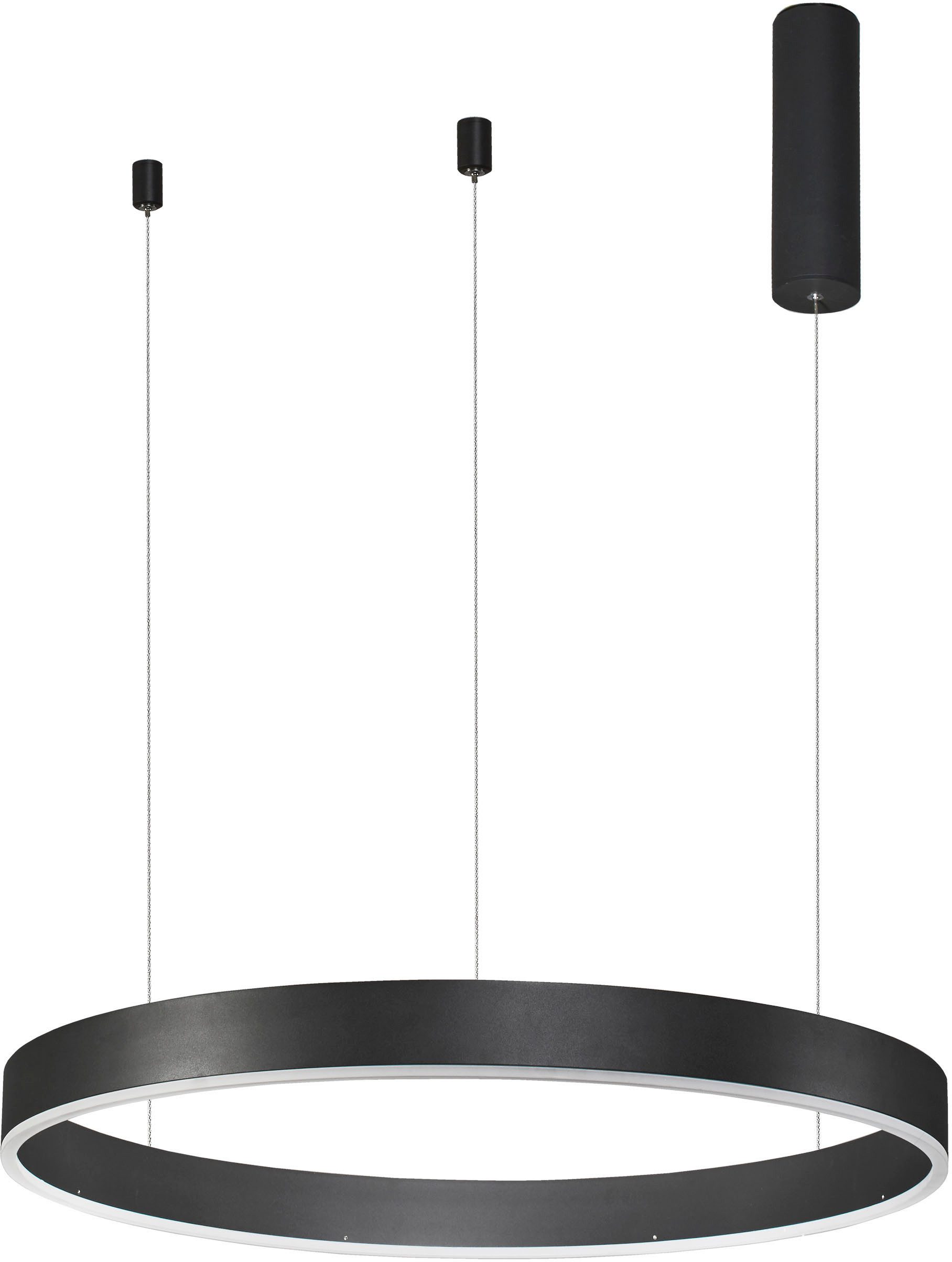 Nova Luce LED-Hängeleuchte MOTIF, dimmbar über Fernbedienung, LED fest integriert, Warmweiß, dimmbar, höhenverstellbar, Lichtfarbe verstellbar, Fernbedienung