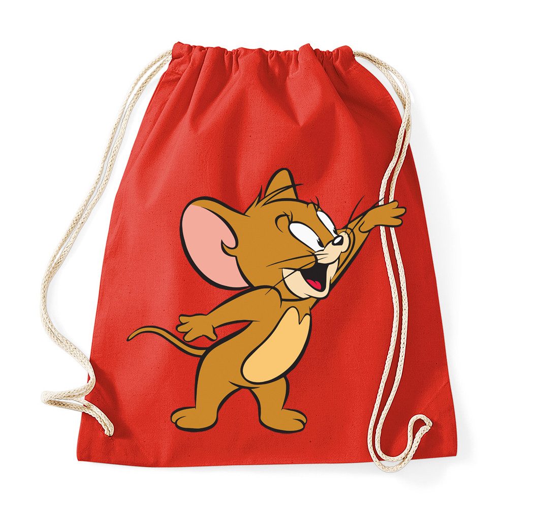 Blondie & Brownie Turnbeutel Jerry Beutel Cartoon Print Turnbeutel Maus Motiv Freizeit Tasche Style (Einzelstück, Einzelartikel), Jerry Beutel Cartoon Print Freizeitbeutel