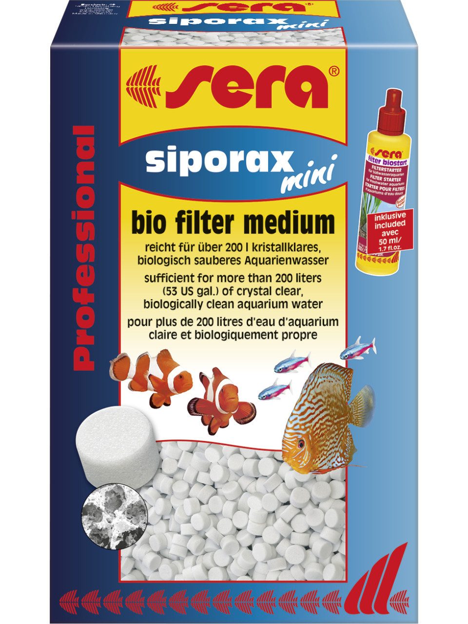 Aquariumfilter Sera siporax mini Professional 1.000 ml