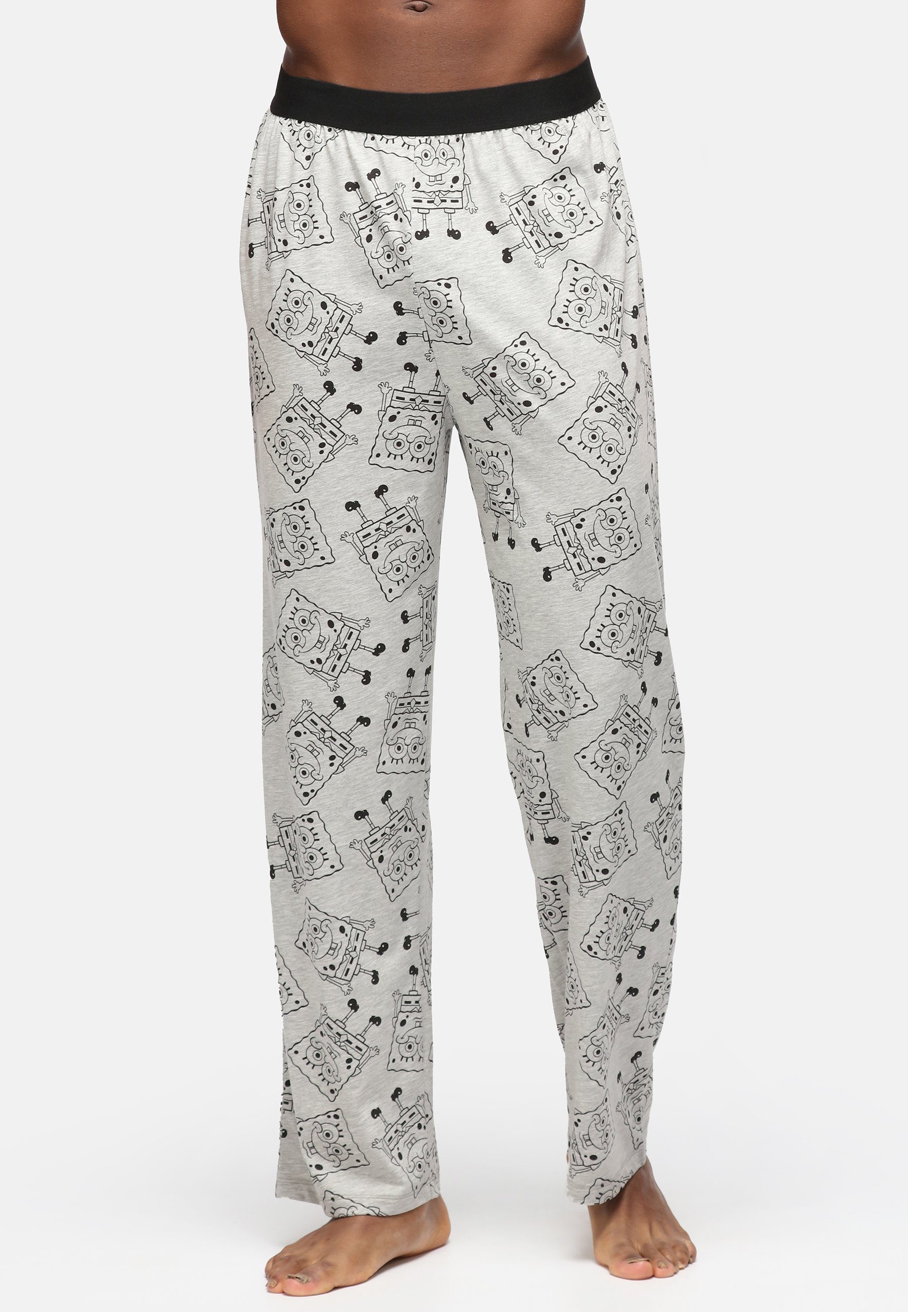 Recovered Loungepants Lounge Pant - Spongebob Linear Art Loungepants - white