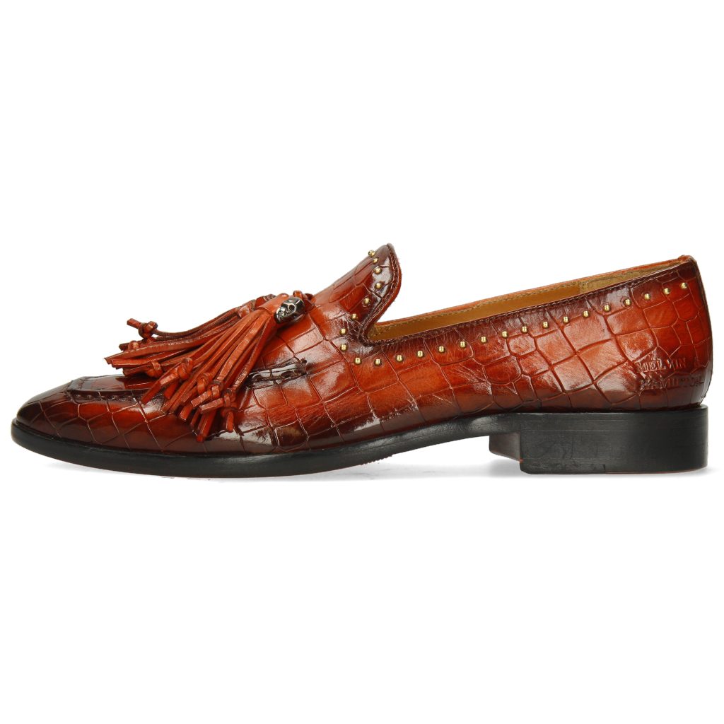 Melvin & 11 Shade Hamilton Orange Emma Crock Tassel Loafer