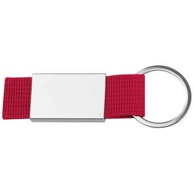 Livepac Office Schlüsselanhänger Schlüsselanhänger mit roten Stoffbändchen