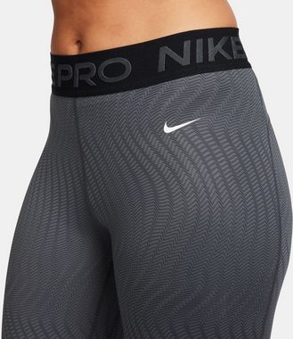 Nike Trainingstights W NP DF MR 7/8 TIGHT AOP ANTHRACITE/BLACK/WHITE