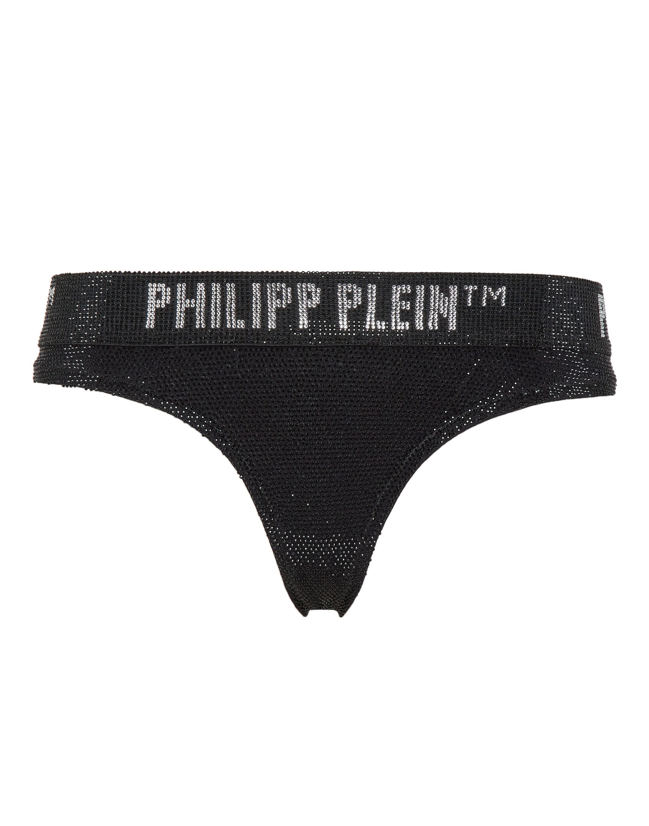 PHILIPP PLEIN Panty Mit Schmucksteinen