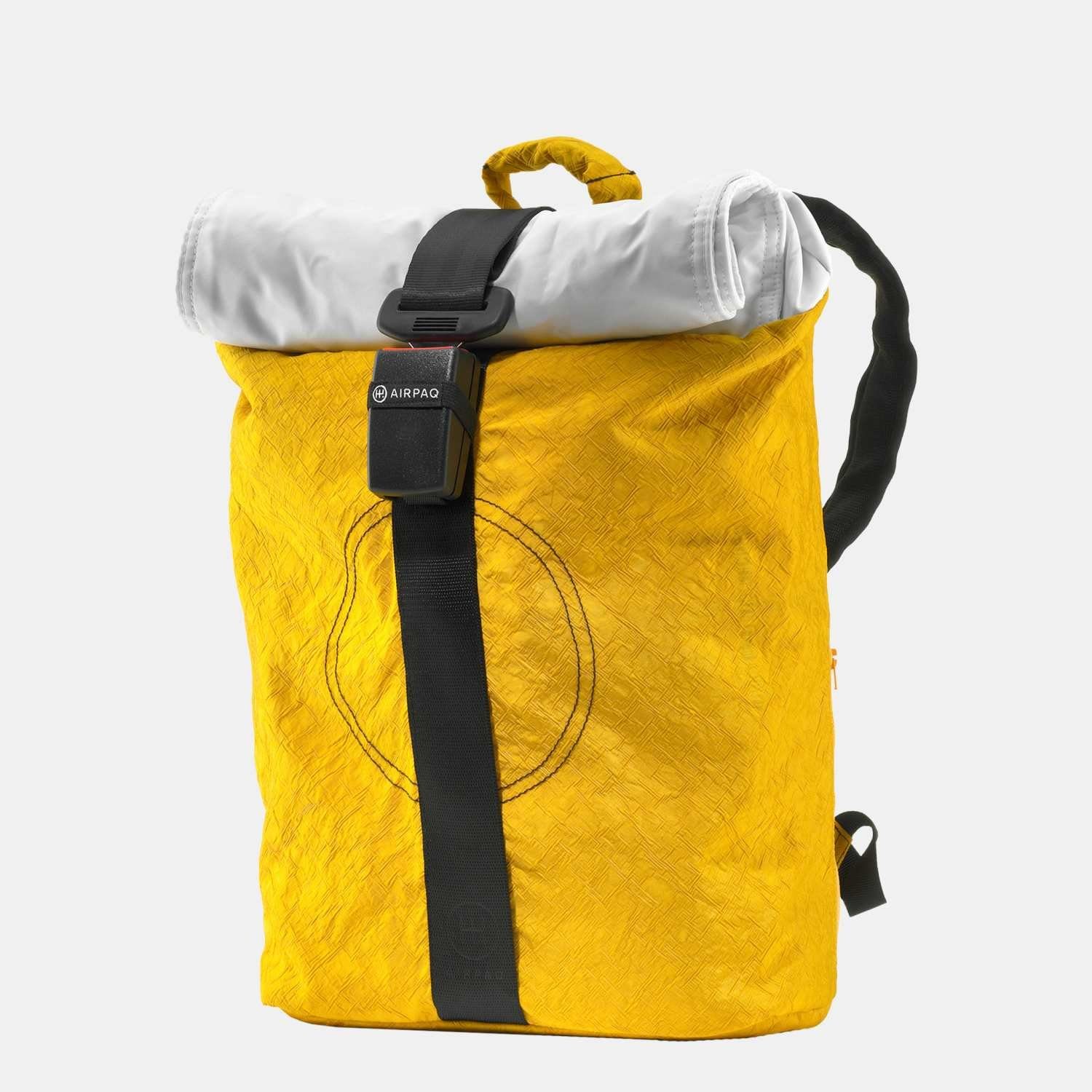 Airpaq Rucksack Airpaq Rucksack Rolltop Weiße Rolle Gelb günstig online kaufen