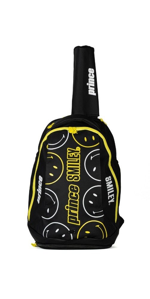 Prince Tennisrucksack x Smiley Performance (Haupt-, Schläger- und Schuhfach) 2025 schwarz