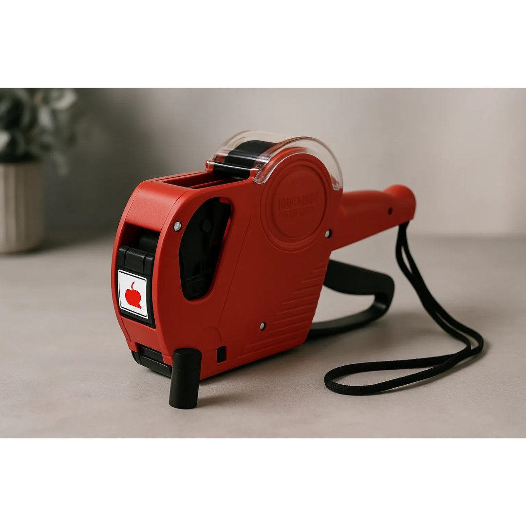 Riyashop Haushaltshobel Preisauszeichner MX5500 EOS 1 x Tinte+10000 Etiketten weiss € Symbol