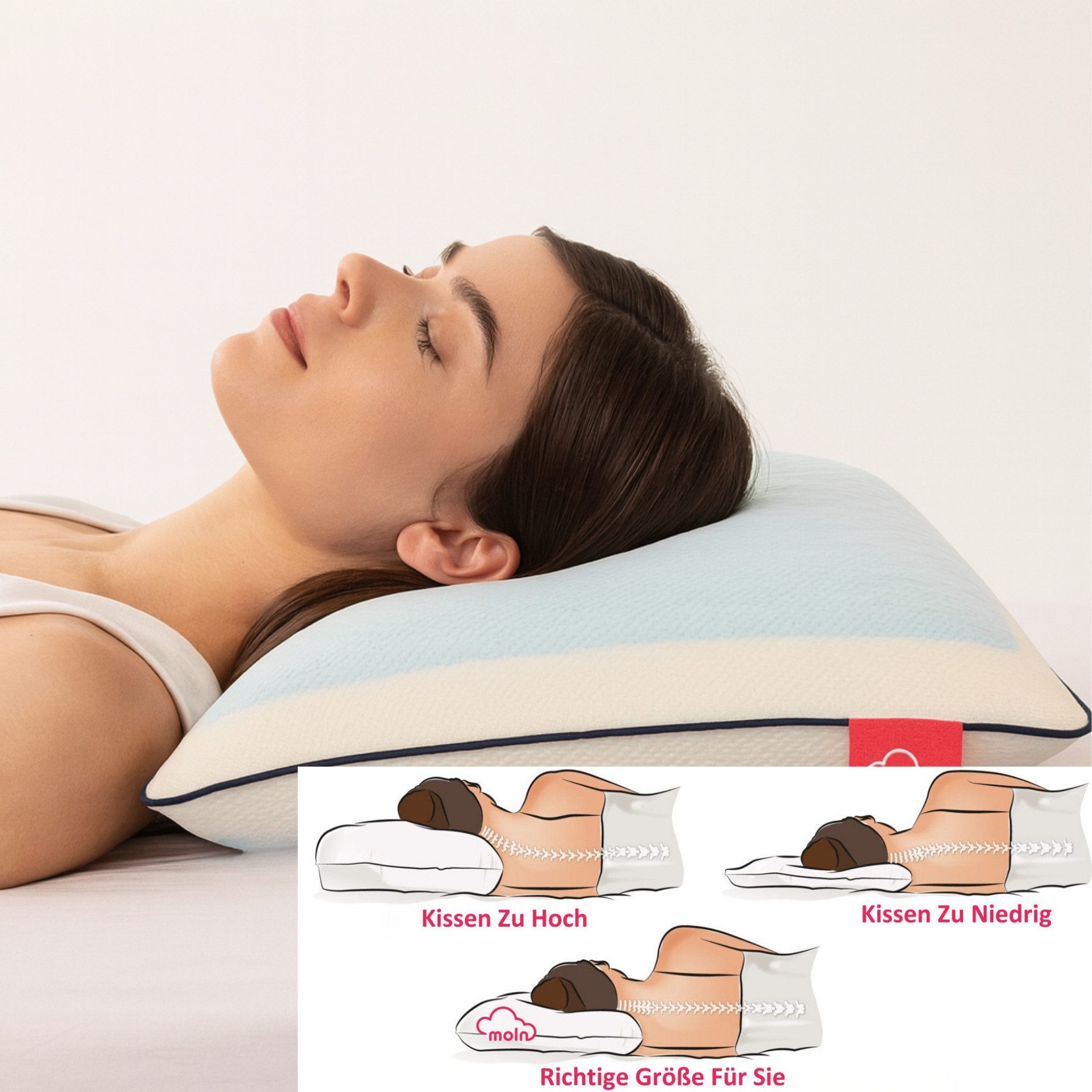 gowoll Kopfkissen Memory Foam Viscoschaum Nackenstützkissen günstig online kaufen