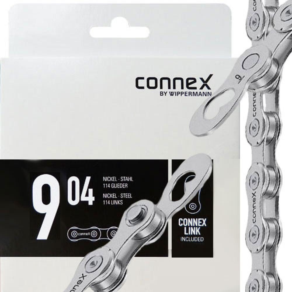 Fahrradkette Connex Wippermann Kette 904 1/2" x 11/128" 114 Glieder 6,6mm 9-fach