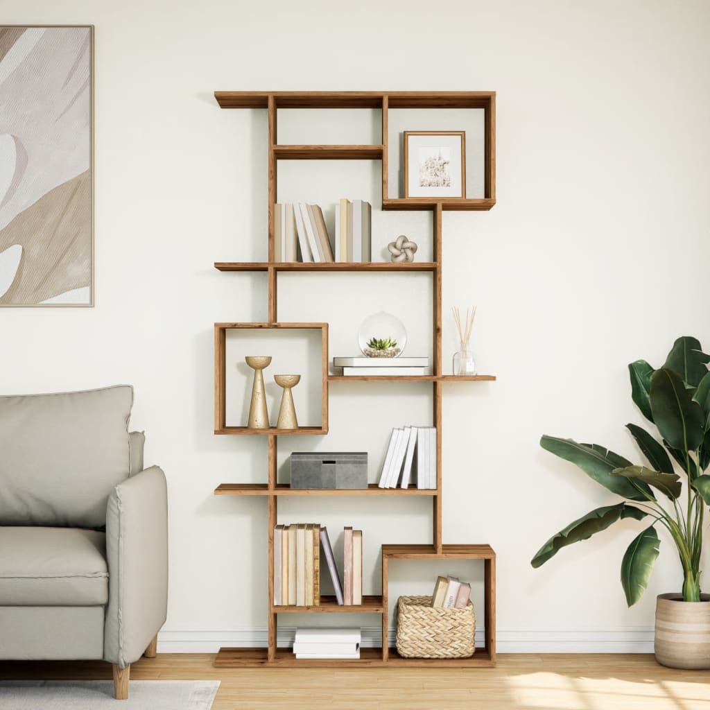 vidaXL Bücherregal Bücherregal Artisan-Eiche 92x29x188 cm günstig online kaufen