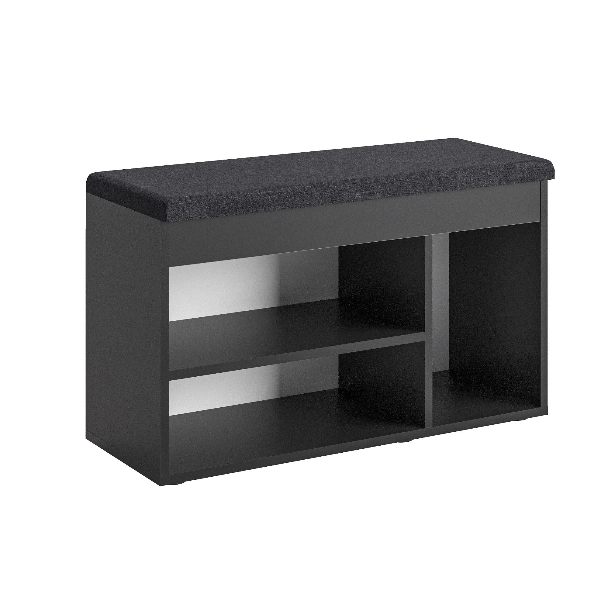 KOMTO Schuhbank Schuhregal Bank mit Stauraum Sitzfläche Schuhschrank mit Sitzbank Flur, Sofia 80 x 48 x 32 cm