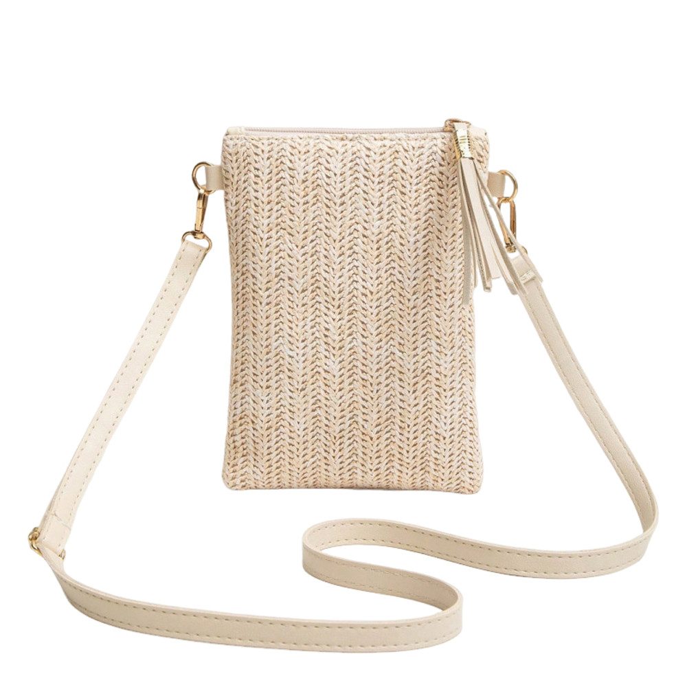 Zaewry Handtasche Damen Durchbrochen Blumen, Gewebte Blumen Umhängetasche, Crossbody Bag für Arbeit Schule Shopper Lässige Täglich