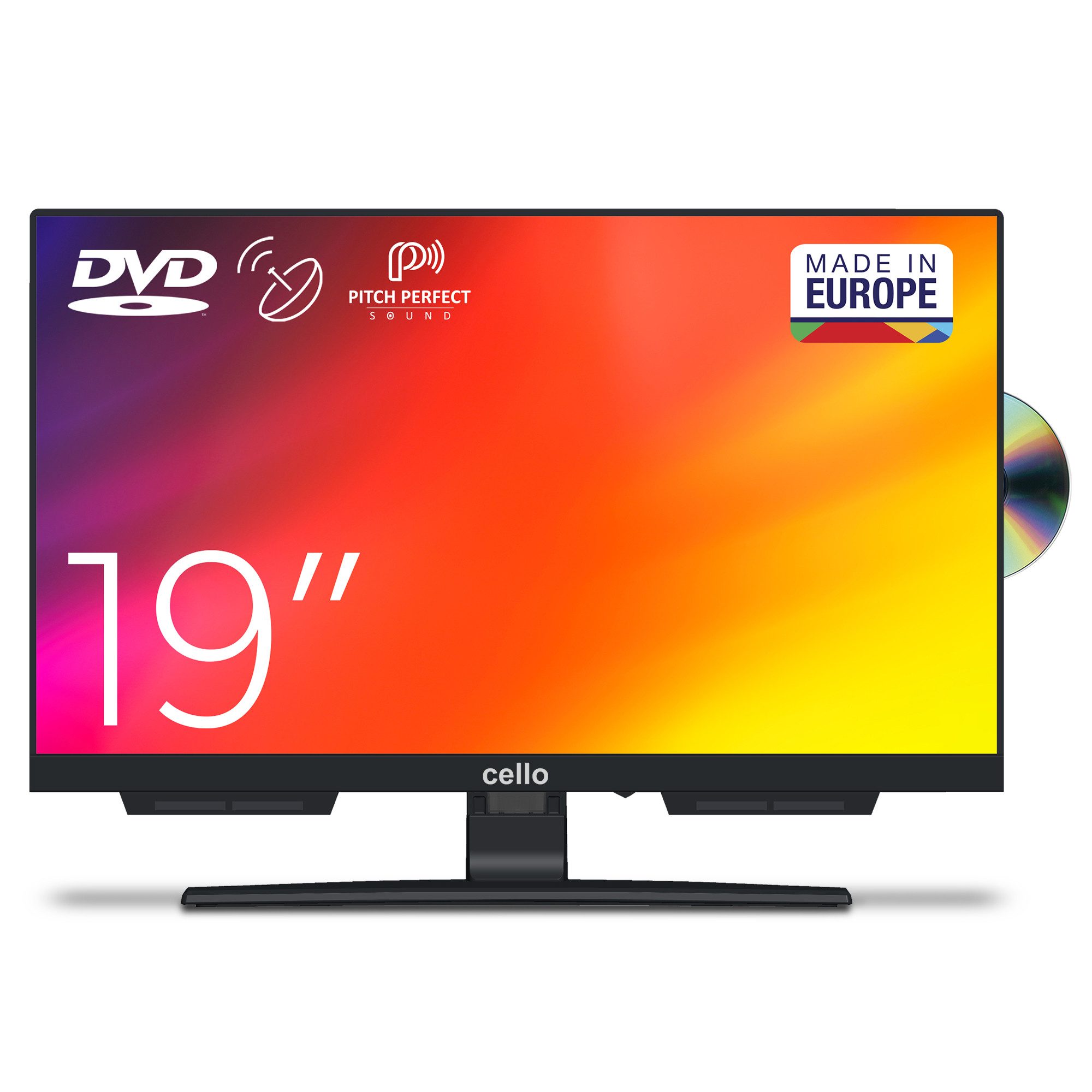 Cello C1924F LED-Fernseher (48 cm/19 Zoll, HD, Triple‑Tuner (DVB‑S/S2, DVB‑T/T2, DVB‑C/CI), USB‑Mediafunktion)