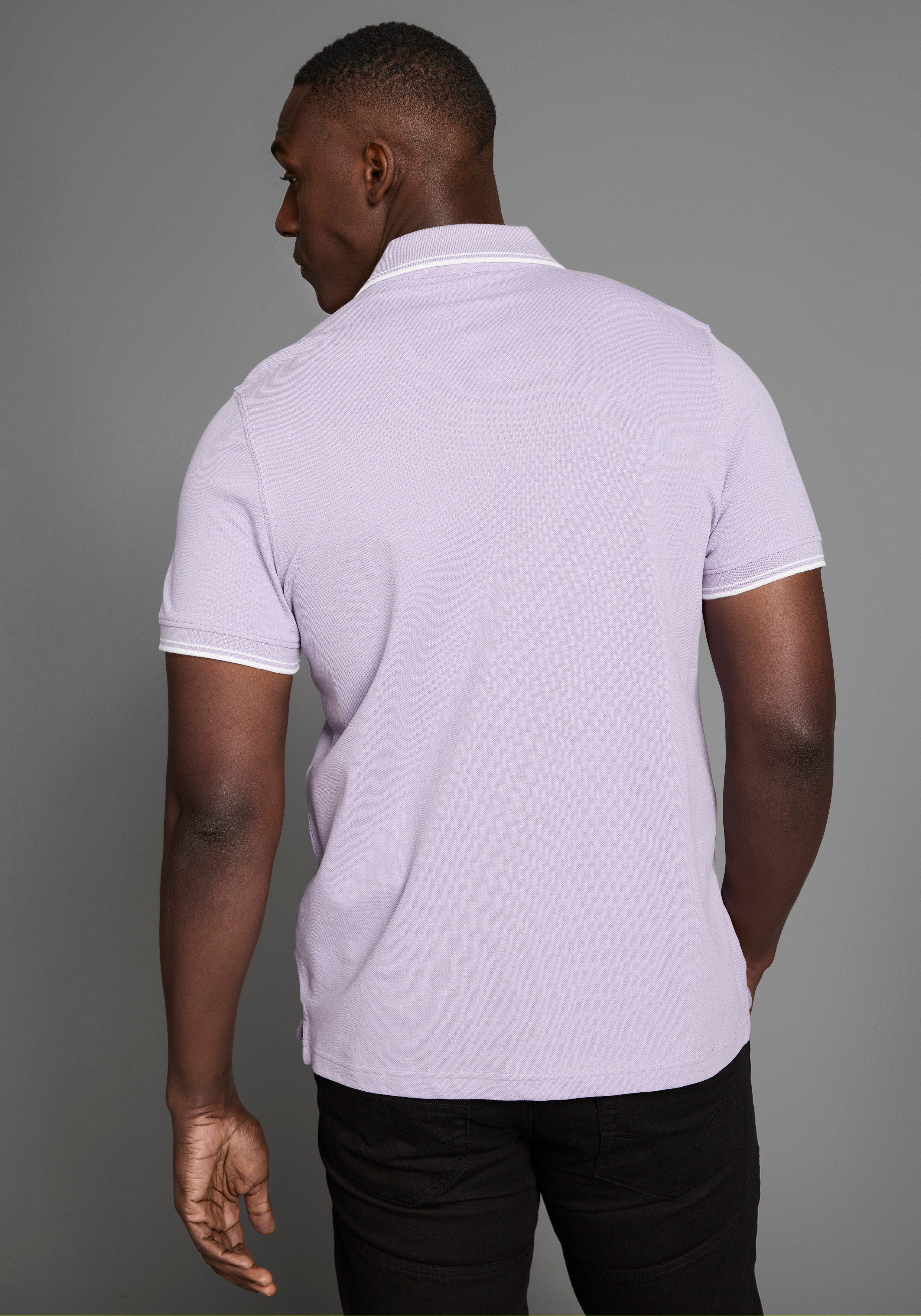 DELMAO Poloshirt Kurzarm, lockere Passform, Polokragen, günstig online kaufen