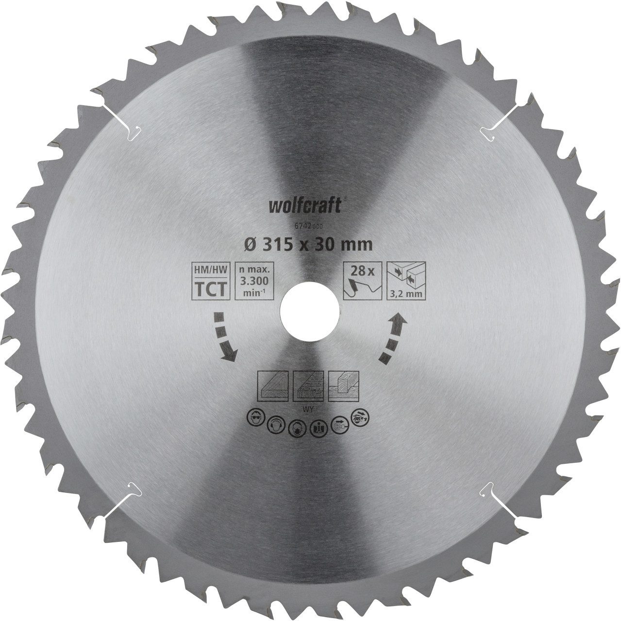 Wolfcraft Kreissägeblatt Wolfcraft Kreissägeblatt 315 mm 28 Zähne