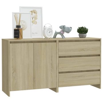 vidaXL Sideboard 2-tlg. Sideboard Sonoma-Eiche Holzwerkstoff (2 St)