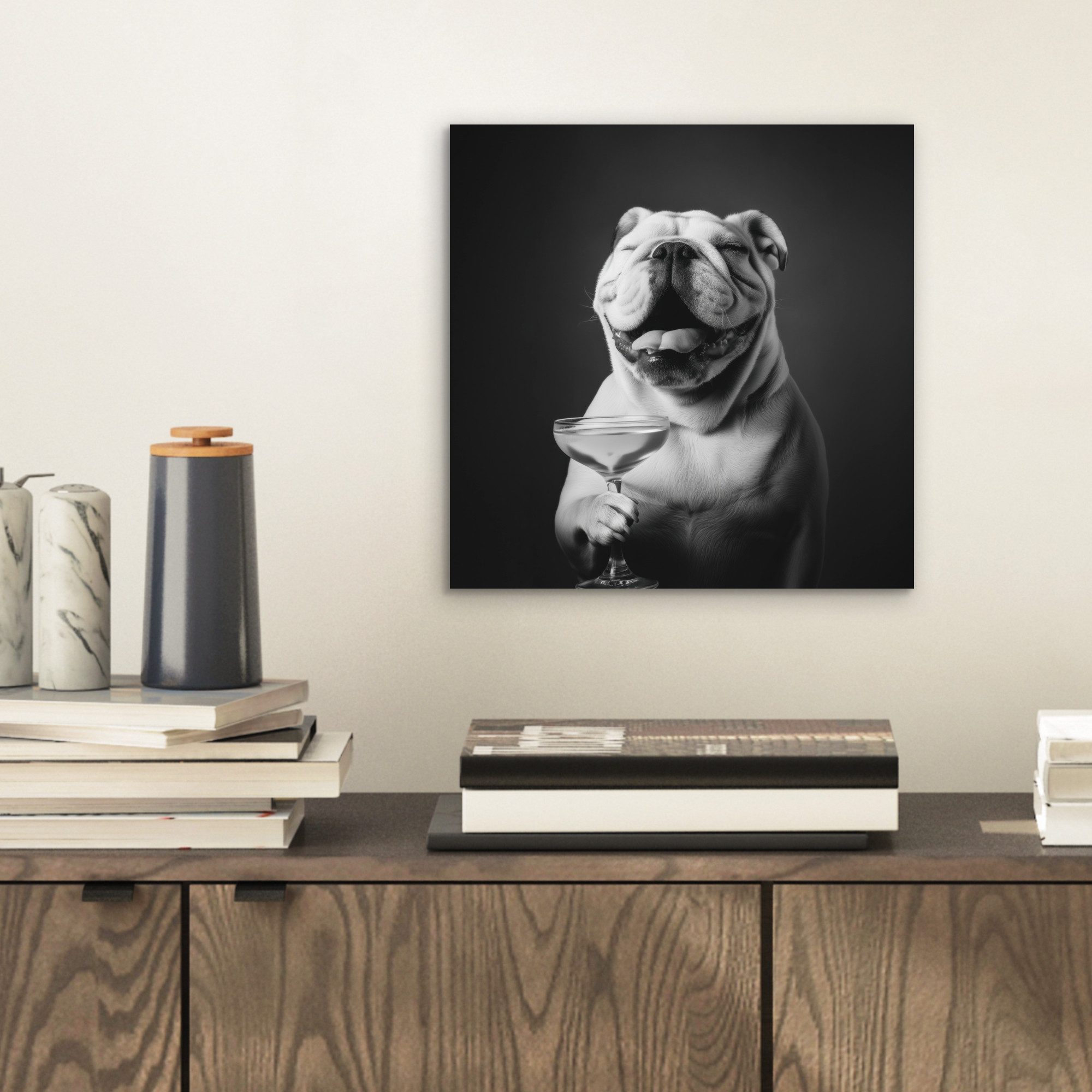 MuchoWow Metallbild Bulldogge - Hund - günstig online kaufen