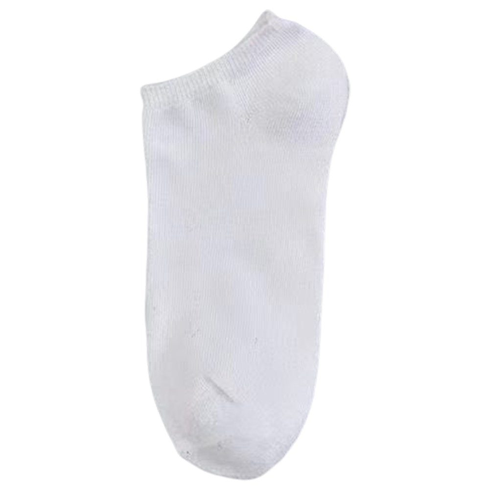 Blusmart Stulpensocken Einfarbige Low-Top-Socken Für Herren, Sommer-Bootssocken Weiß