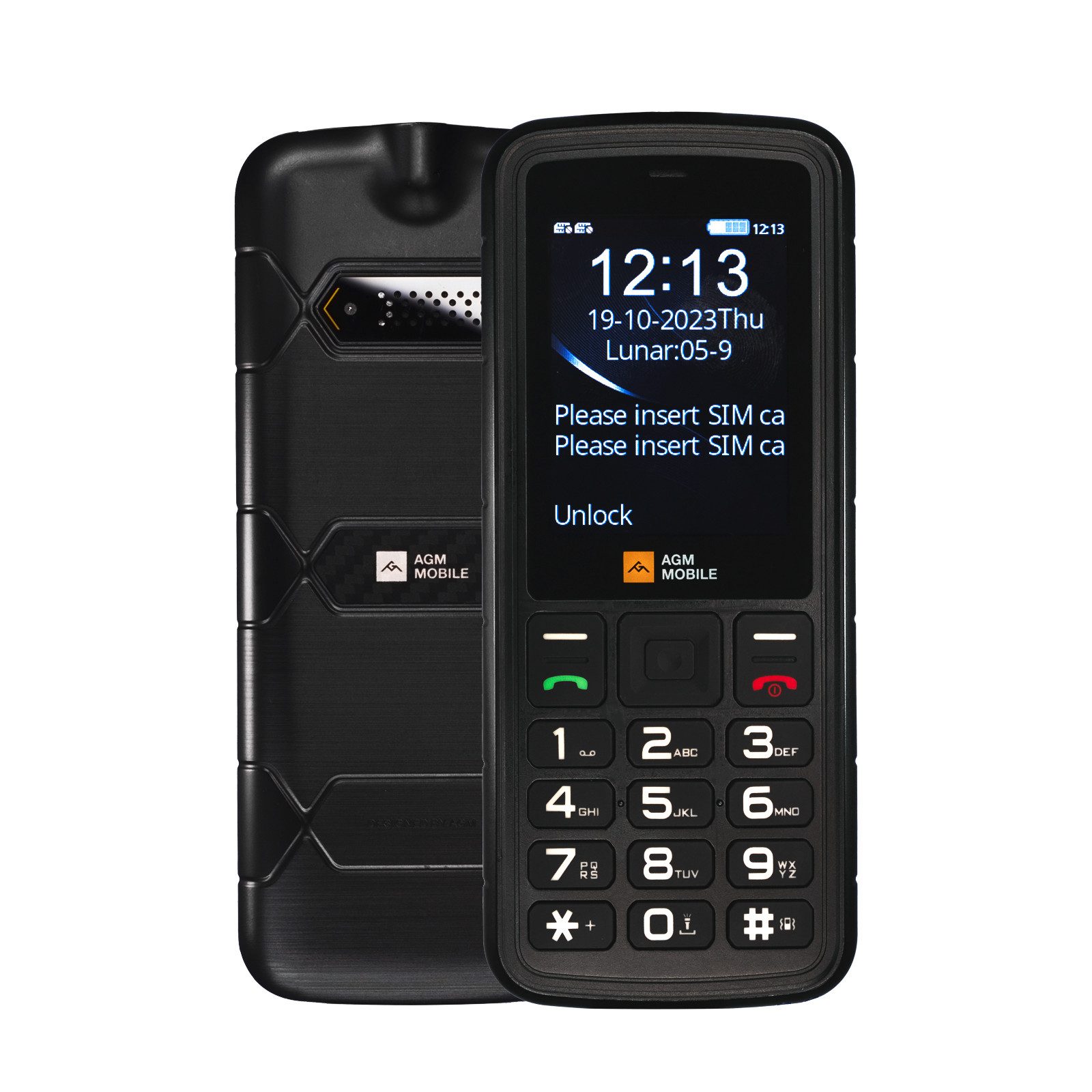 AGM by Beafon AGM by Bea-fon M9F Handy (6,1 cm/2,4 Zoll, 2 MP Kamera, Schutzstandard MIL-STD-810.H)