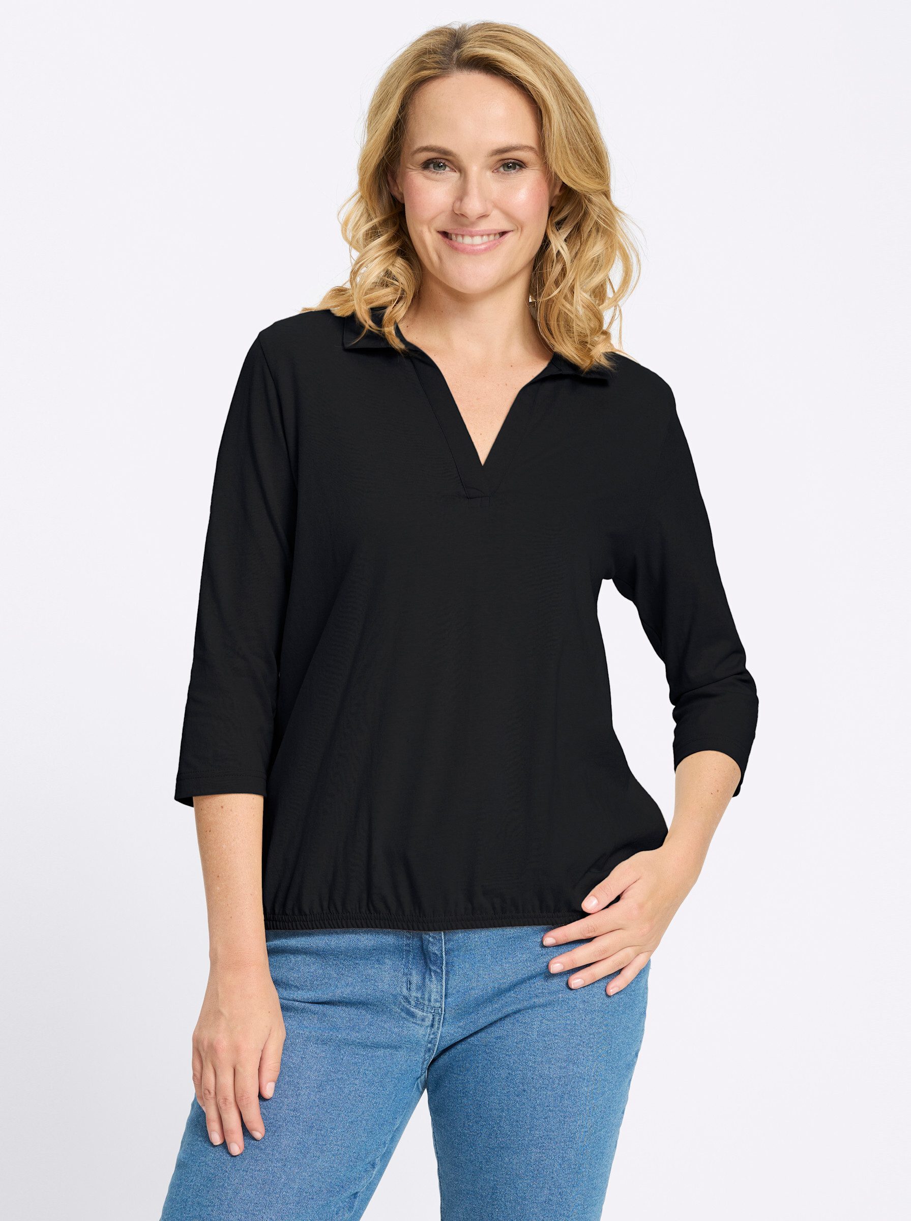 Sieh an! T-Shirt Poloshirt 3/4-Arm günstig online kaufen