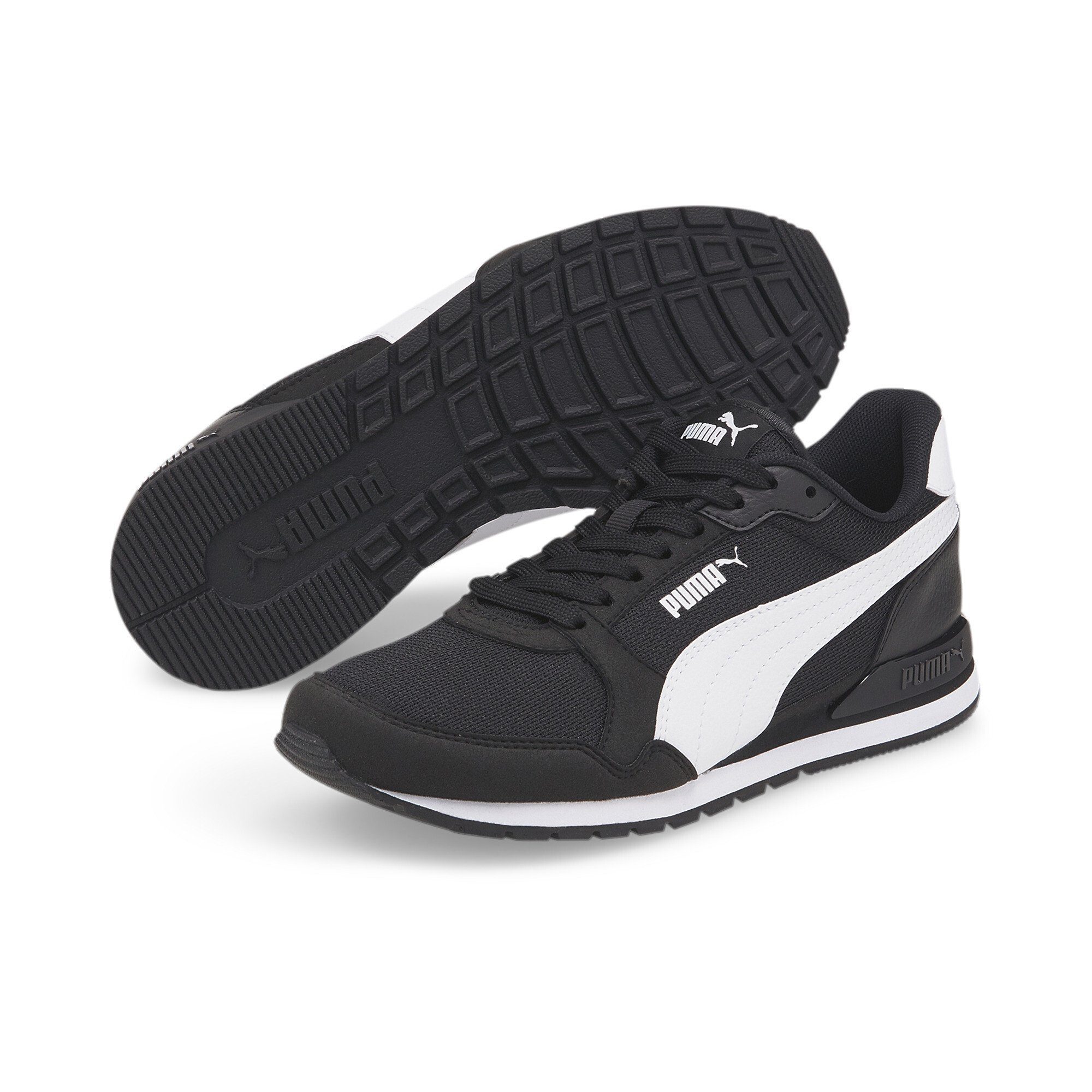 PUMA ST Runner v3 Mesh V Sneakers Jugendliche Sneaker Black White