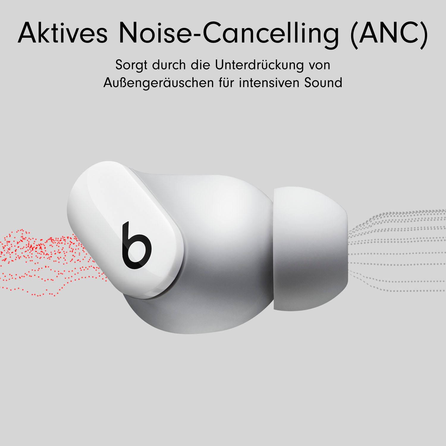 Beats by Dr. Dre Beats Studio Buds - Kabellose wireless In-Ear-Kopfhörer (Active Noise Cancelling (ANC), Transparenzmodus, integrierte Steuerung für Anrufe und Musik, kompatibel mit Siri, Siri, Bluetooth, mit Geräuschunterdrückung)