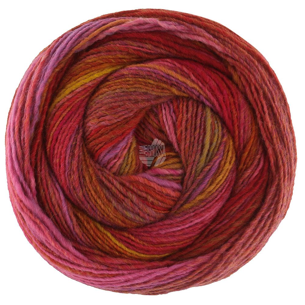 LANA GROSSA GOMITOLO INTENSO Häkelwolle, 200 m (Dochtgarn mit unregelmäßigem Ringeleffekt), 200 g