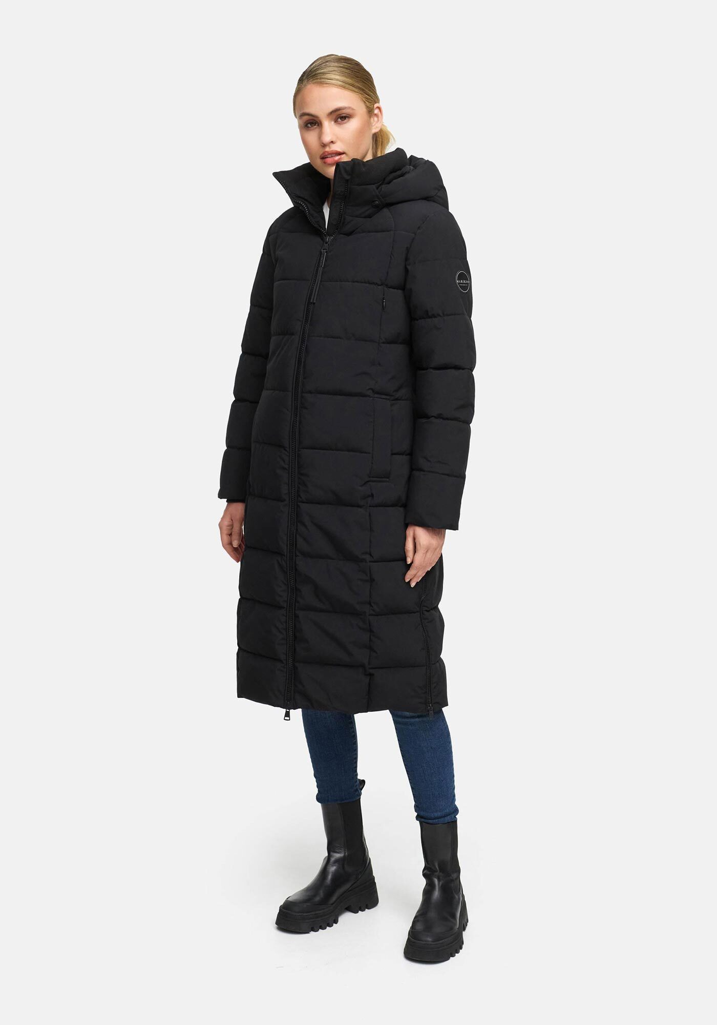 Marikoo Winterjacke Lanitaa Steppmantel mit abnehmbarer Kapuze