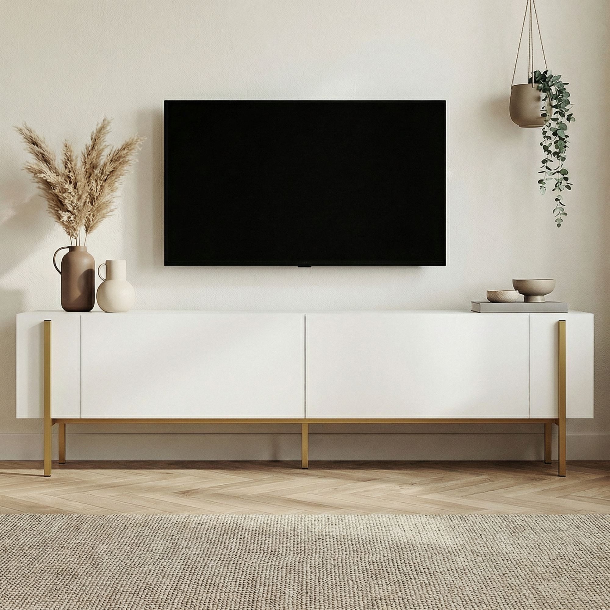 Skye Decor TV-Board Nexus (Packung, 1 TV Schrank), Breite : 180 cm griffloses Design mit Stauraum