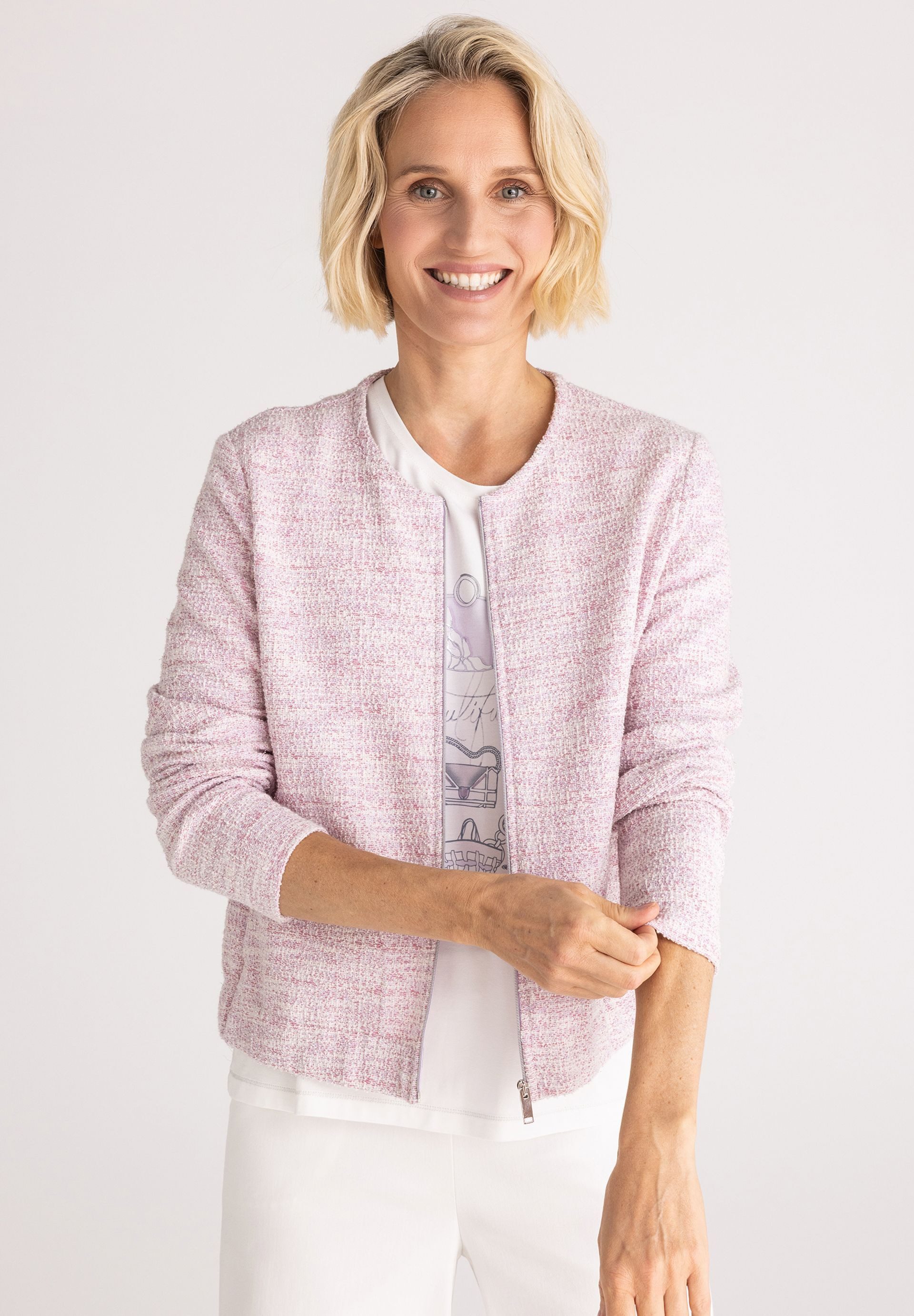 FRANK WALDER Jackenblazer mit Elastikbündchen