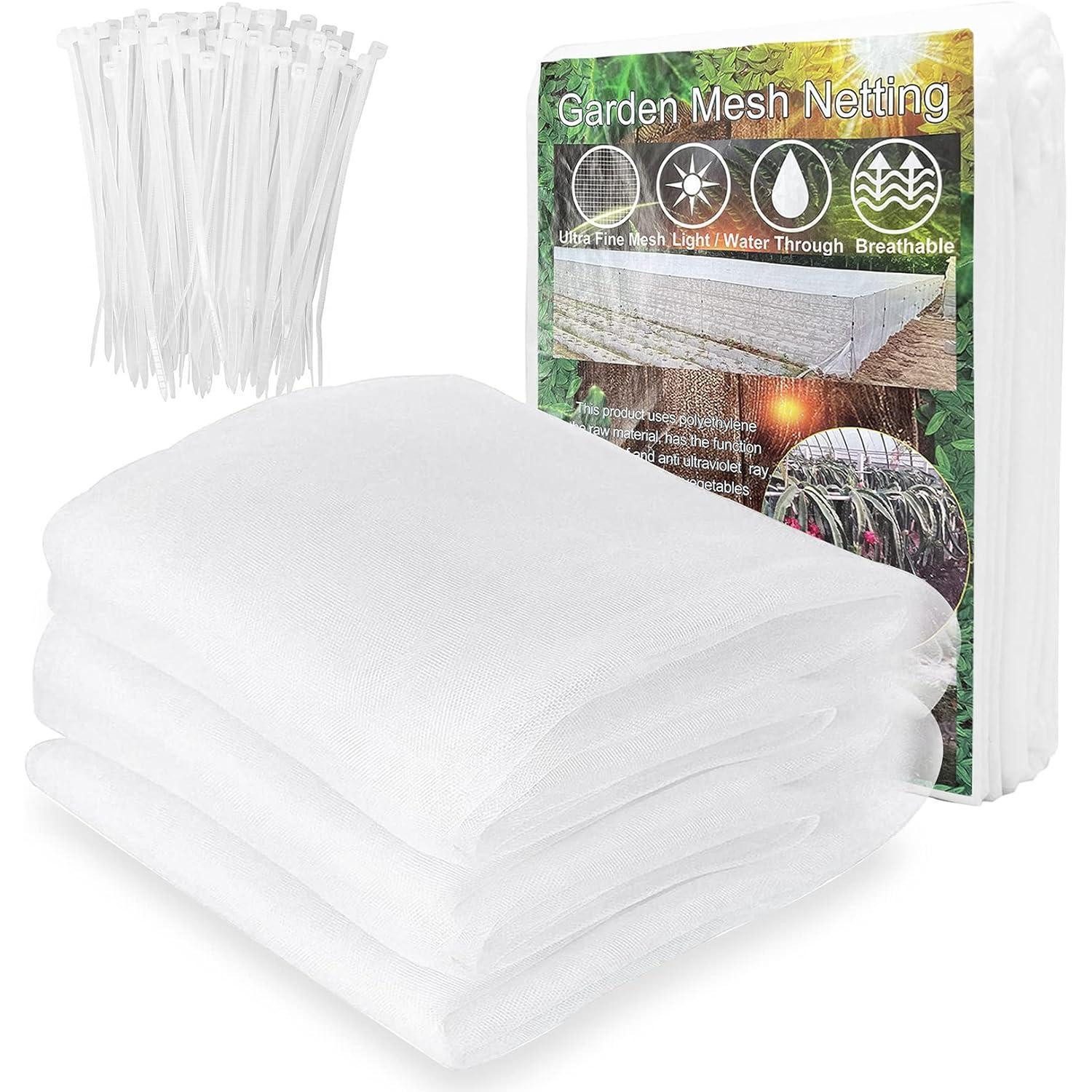 Abdeckhaube Pflanzenschutznetz Feinmaschig 2,5x7,5m Insektenschutz für Pflanzen