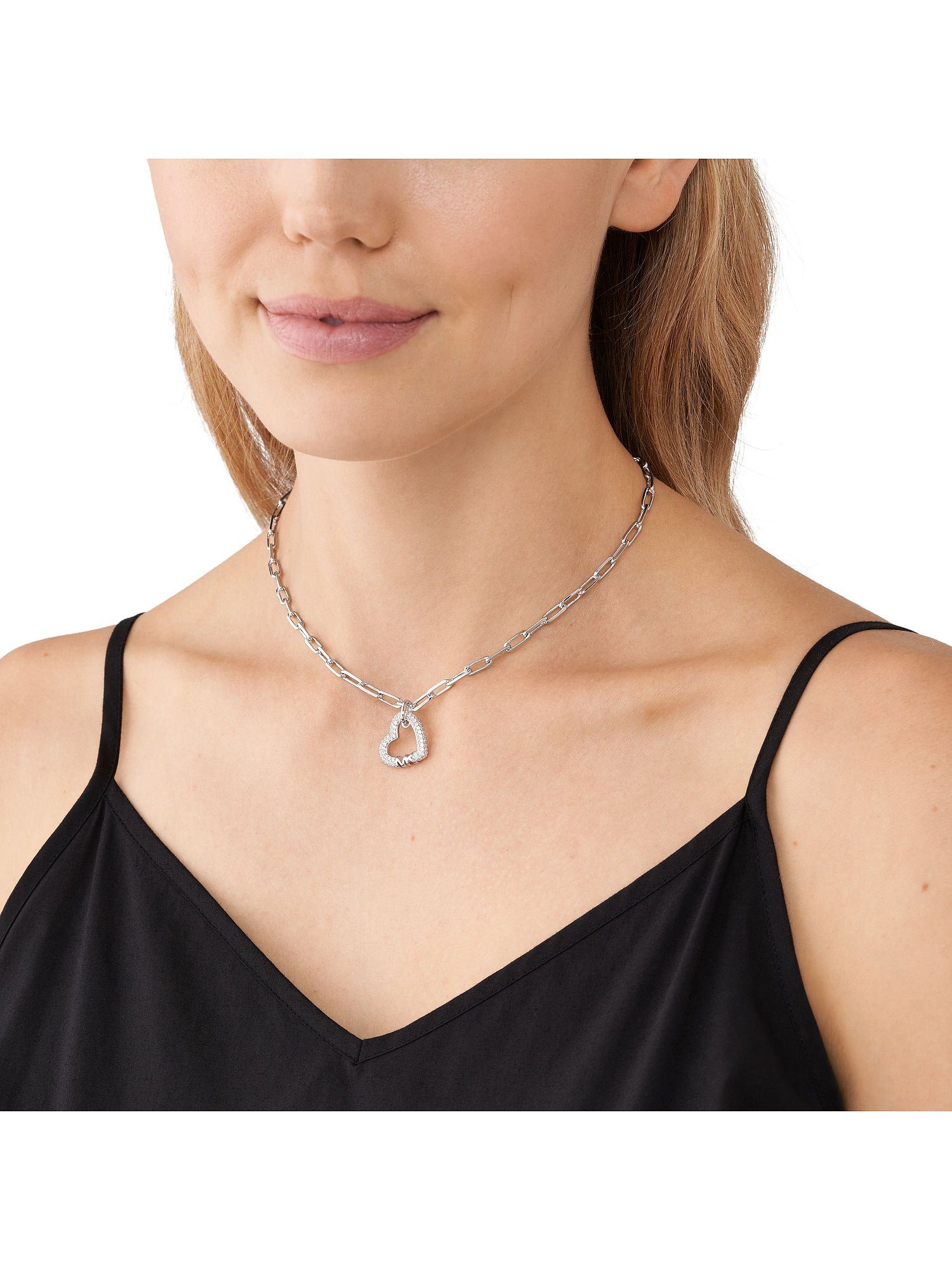 MICHAEL KORS Collier Michael Kors Damen-Kette 925er Silber Zirkonia