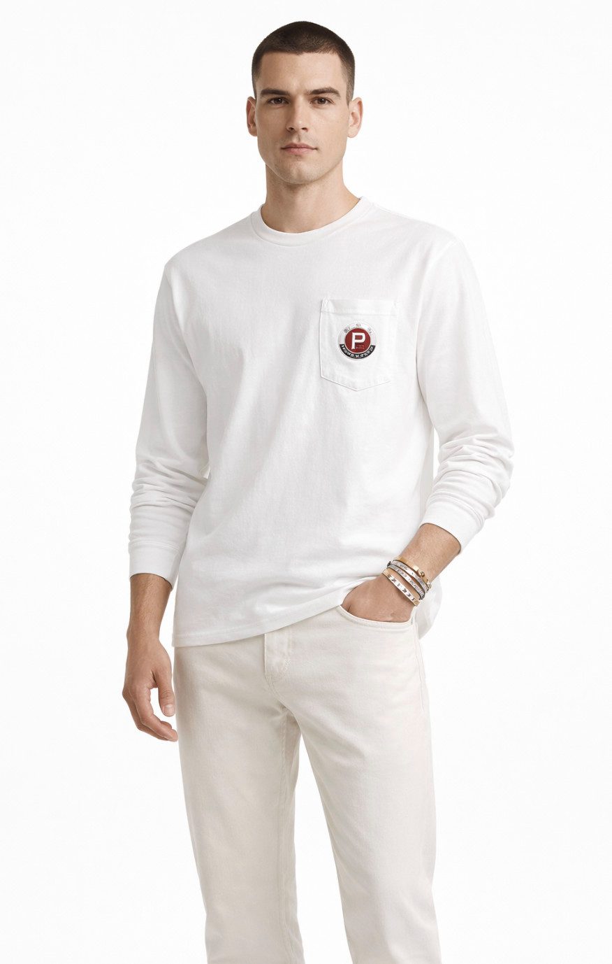 Polo Ralph Lauren Longsleeve Herren Pocket Shirt Classic Fit Großes Logo hinten,Brusttasche dezentem Branding