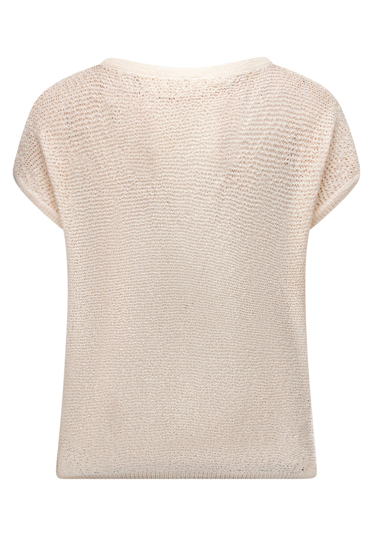 Cartoon Stricktop Damen mit Rundhalsausschnitt
