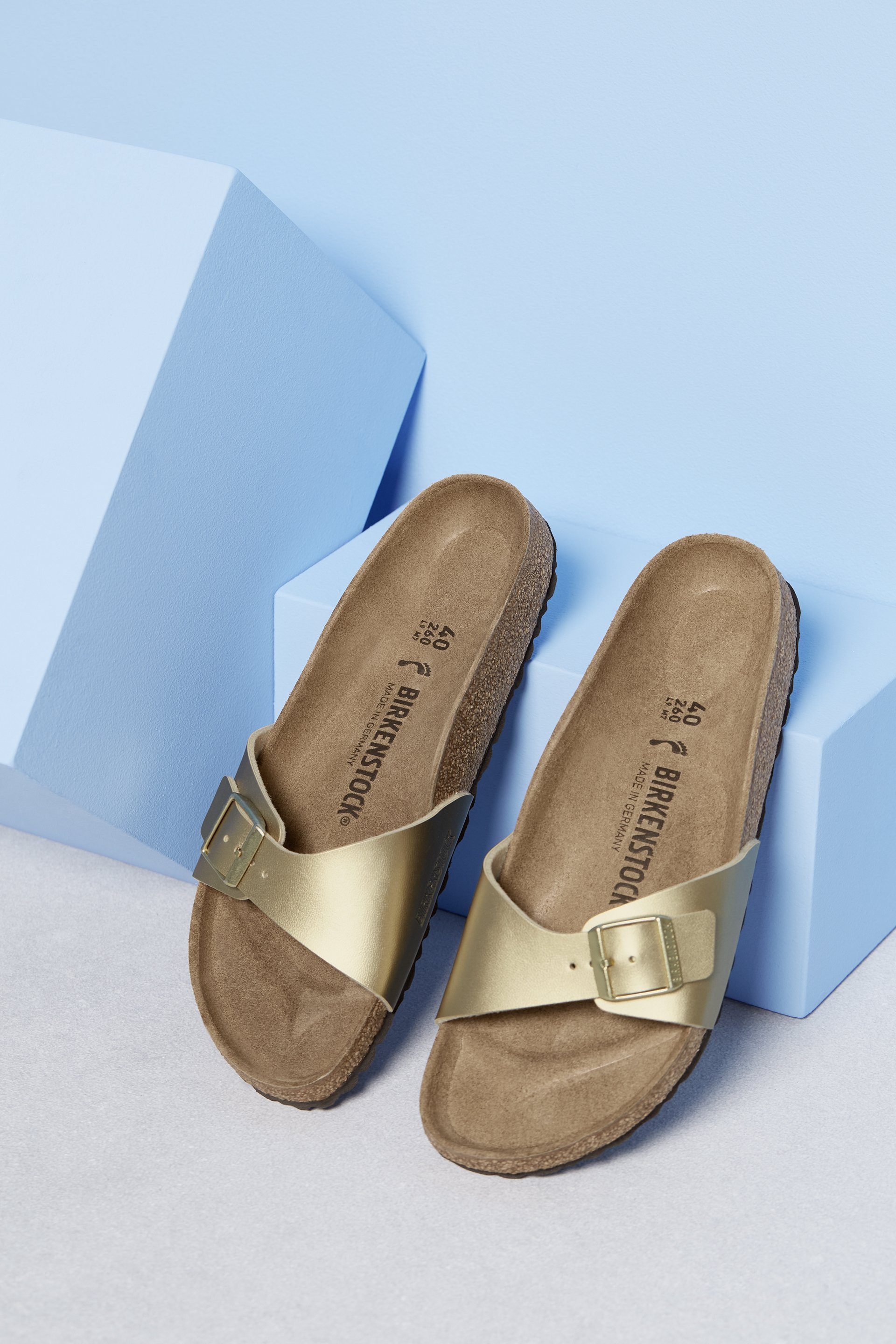 Birkenstock Birkenstock Madrid BF gold, schmale Weite Outdoorsandale