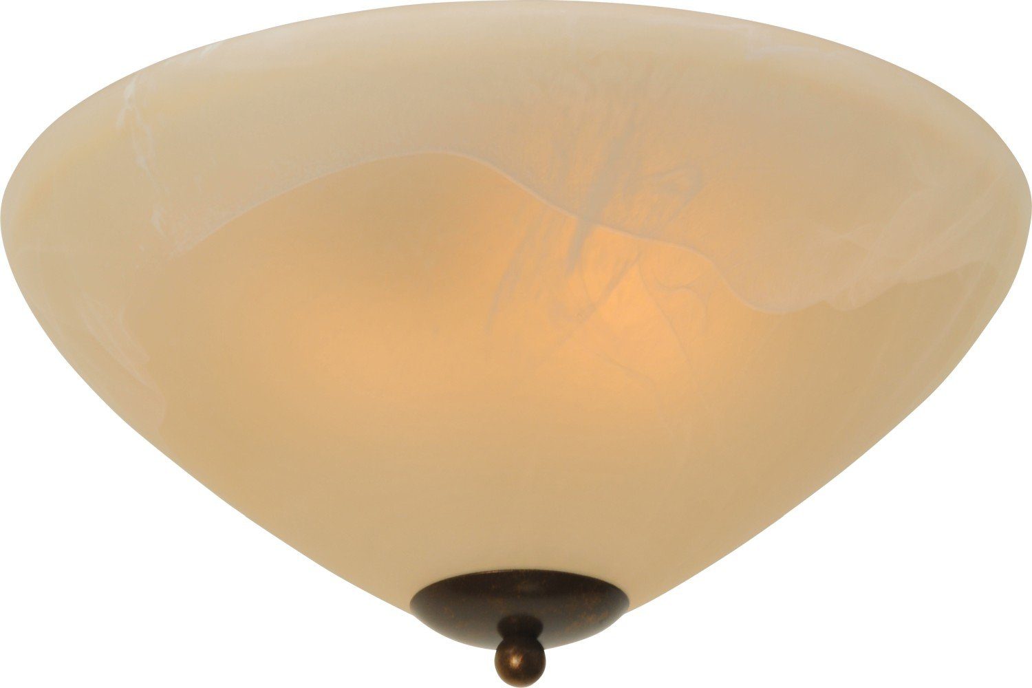 Licht-Erlebnisse Deckenleuchte BOLZANO, ohne Leuchtmittel, Deckenlampe Ø 40 cm E27 Weiß Esszimmer Esstisch Glas Metall Modern
