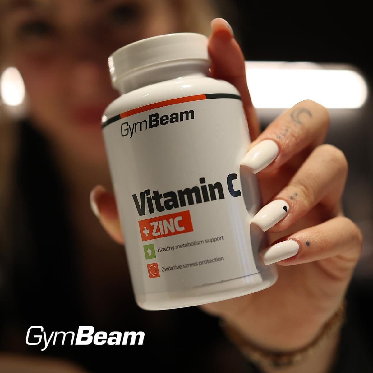GymBeam Vitamin C + Zink Tabletten / Kapseln, 120 St., 77,4 g
