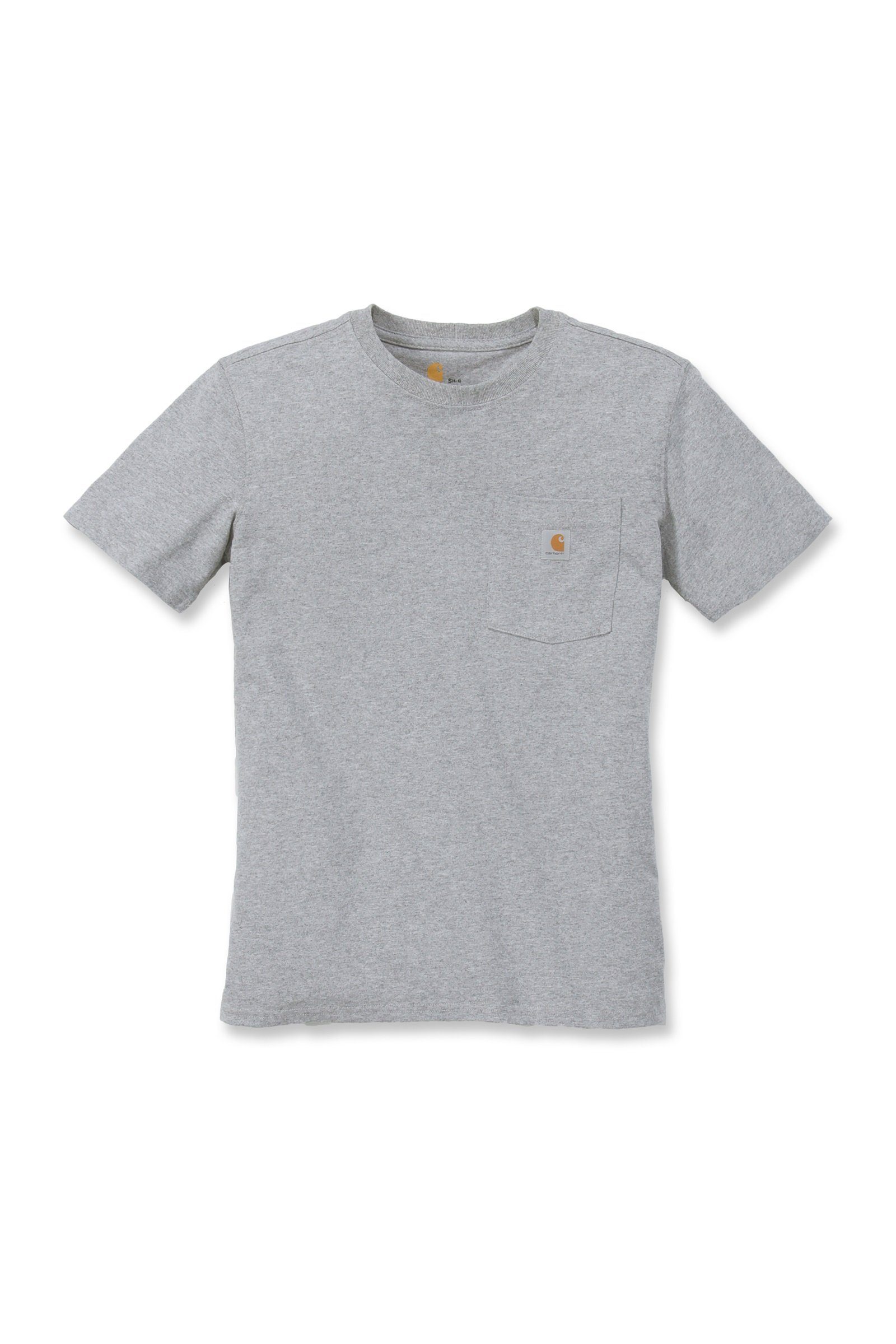Short-Sleeve Loose Heavyweight grey Fit Damen Pocket Carhartt heather T-Shirt T-Shirt Carhartt Adult