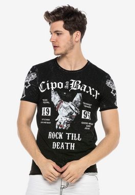 Cipo & Baxx T-Shirt mit grafischem Print