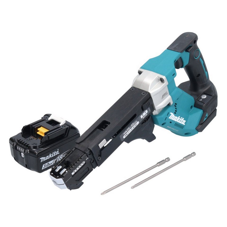 Thumbnail - Makita Akku-Magazinschrauber DFR 551 F1 Akku Magazinschrauber 18 V 25 - 55 mm Brushless + 1x Akku