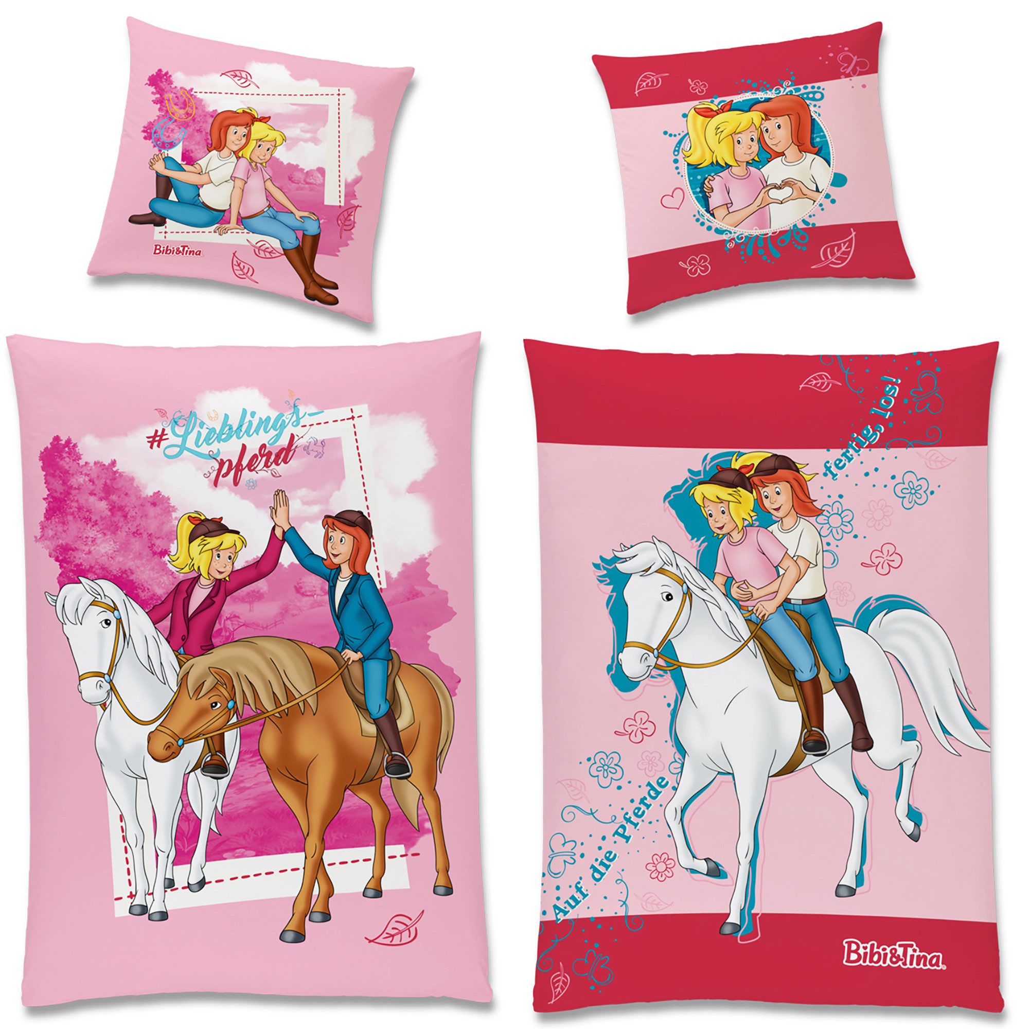 BERONAGE Kinderbettwäsche Bibi und Tina Lieblingspferd Bettwäsche Linon / R günstig online kaufen