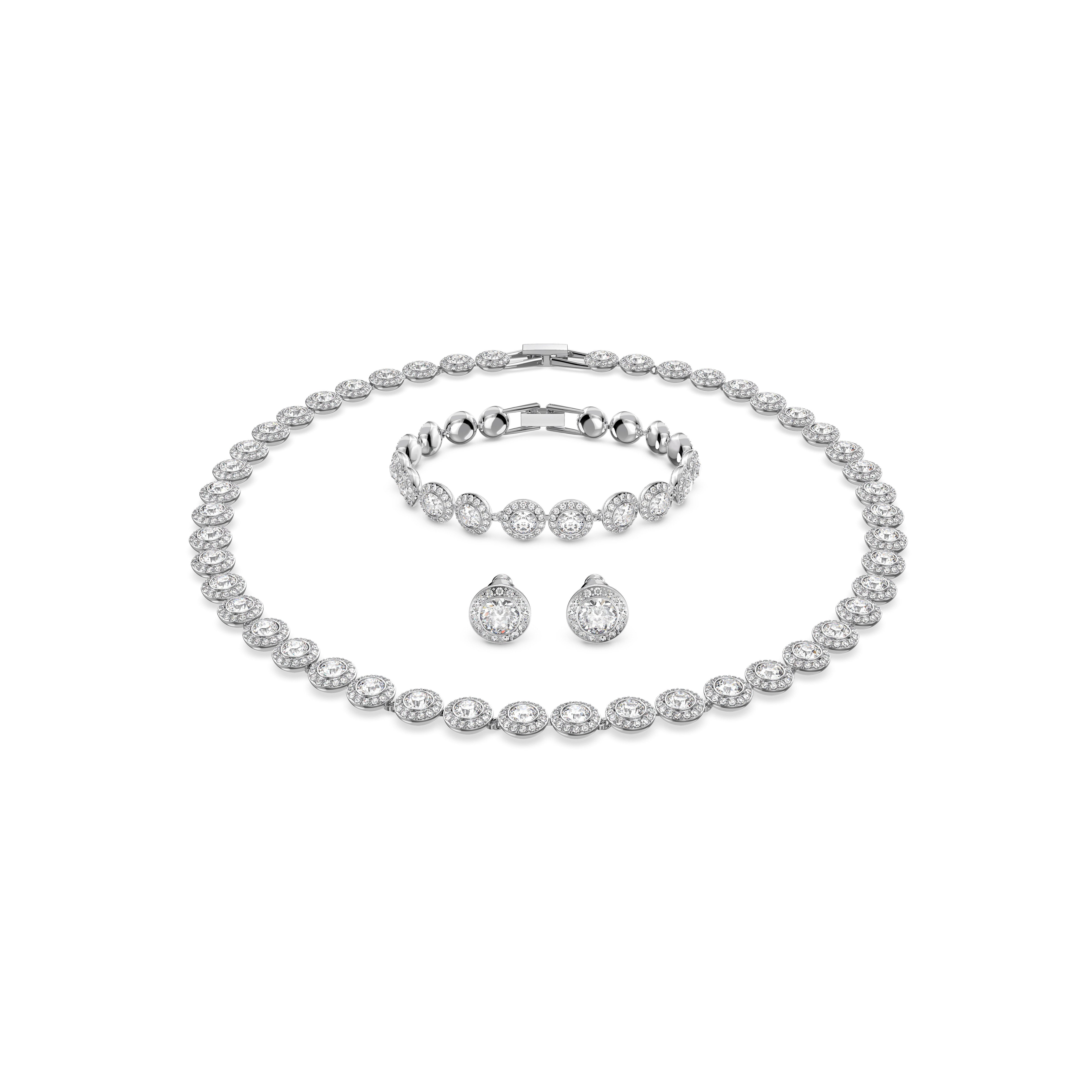 Swarovski Schmuckset Una Angelic (Set, 4-tlg), mit Swarovski® Kristallen