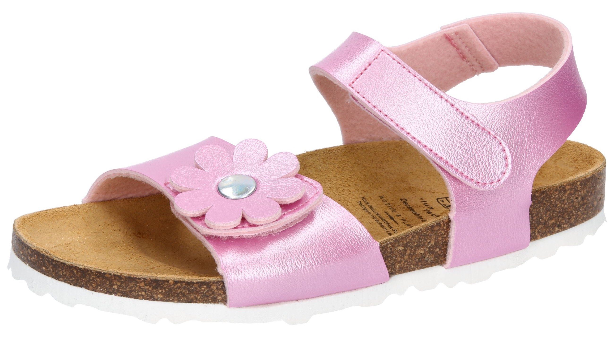 Lico Florent V Sandale mit Klettverschluss rosa-metallic