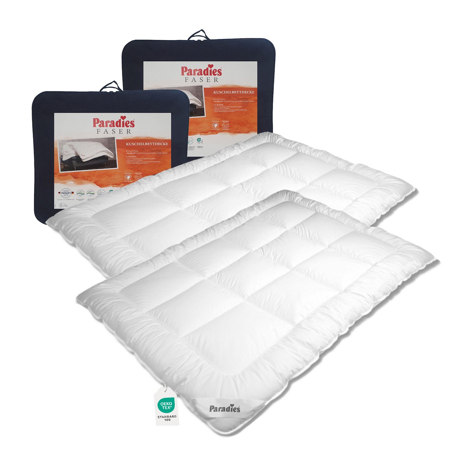 Paradies Kunstfaserbettdecke 2 Stück Paradies Halia winterwarm extra warme günstig online kaufen