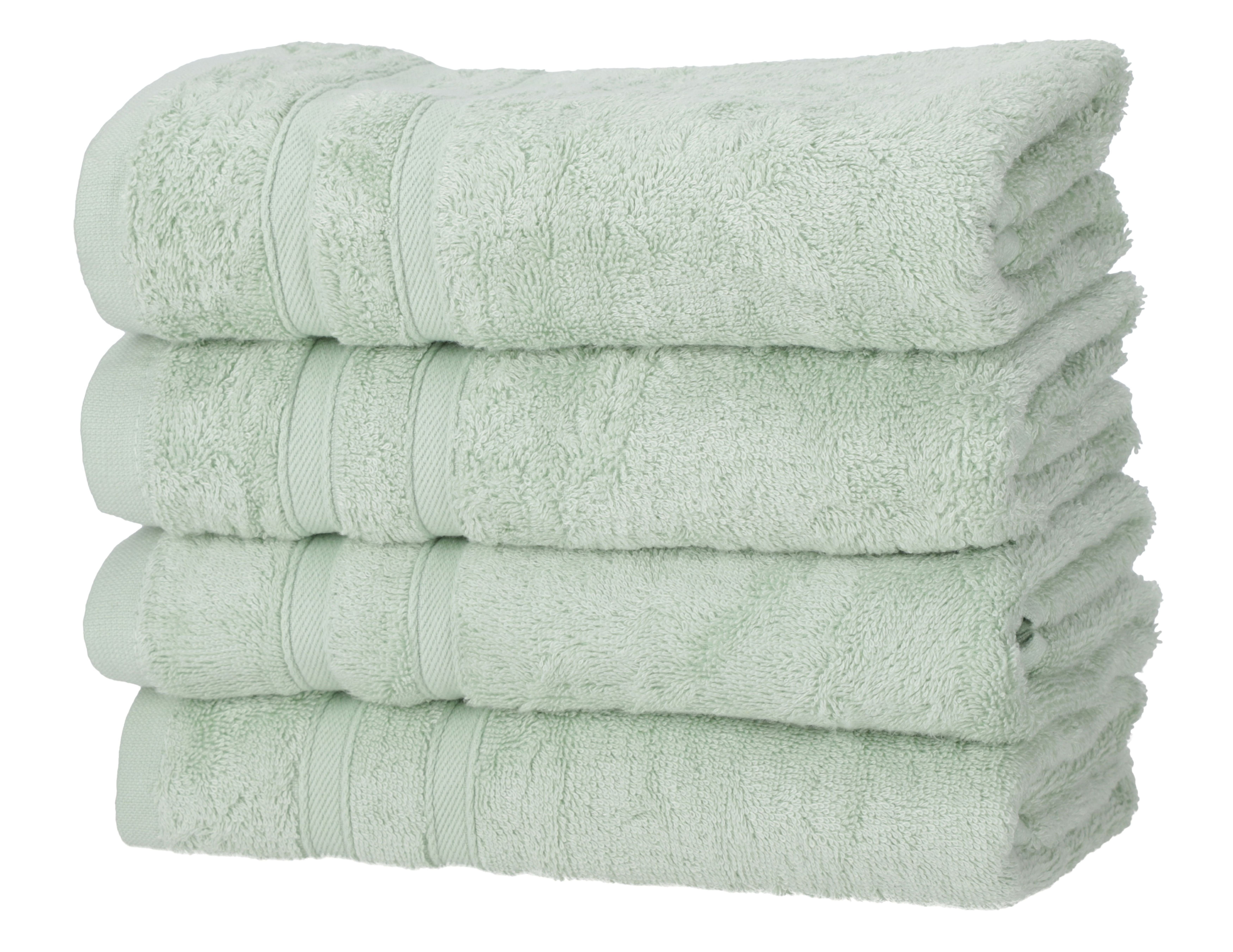 One Home Handtücher Komfort, Frottee (4-St), extra Saugfähig und Weich mint